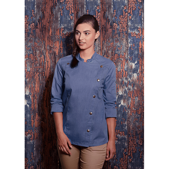 Karlowsky Passion | Kokkejakke til kvinder i denim-stil Karlowsky Passion | Kokkejakke til kvinder i denim-stil